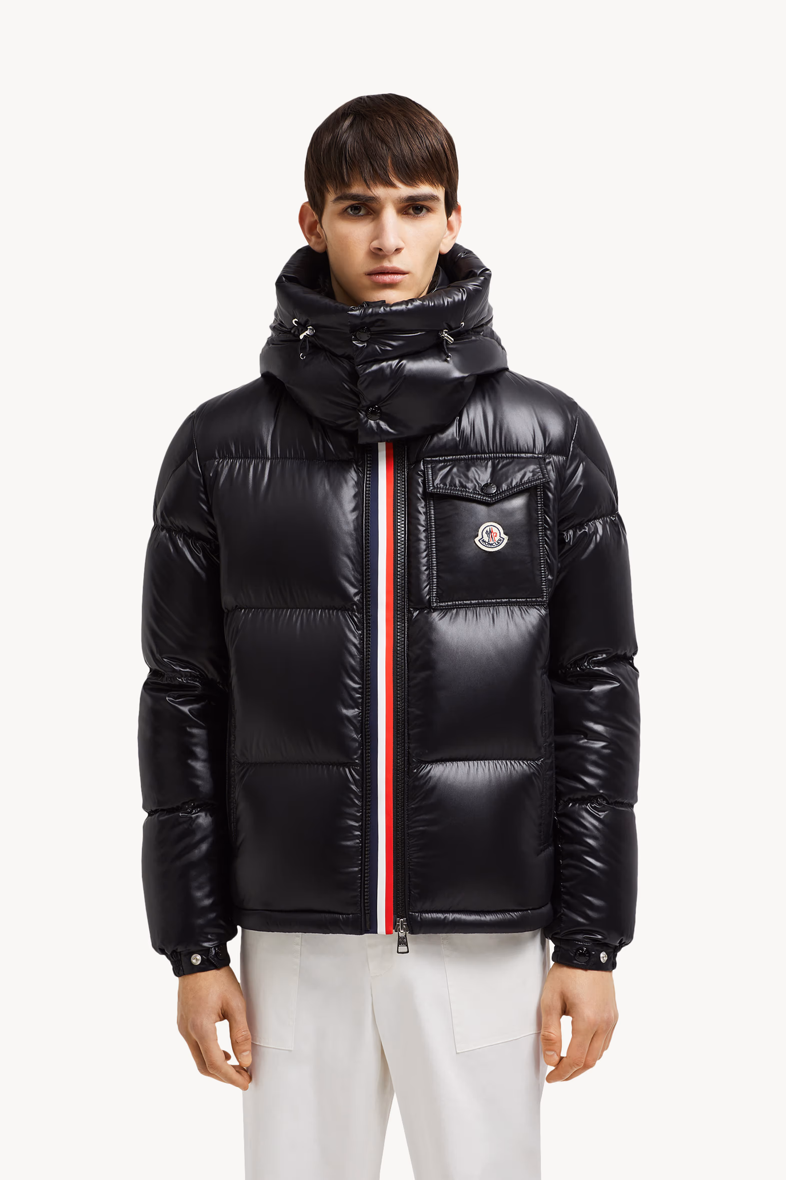 Doudoune courte à capuche Montbeliard Hommes Noir Moncler 3